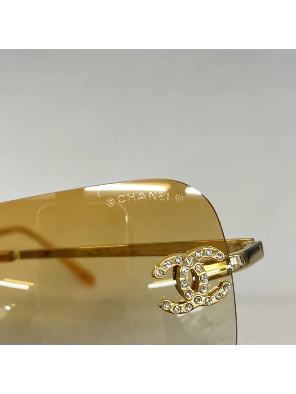 Chanel Sunglasses Acetate Brown Gold Eyewear